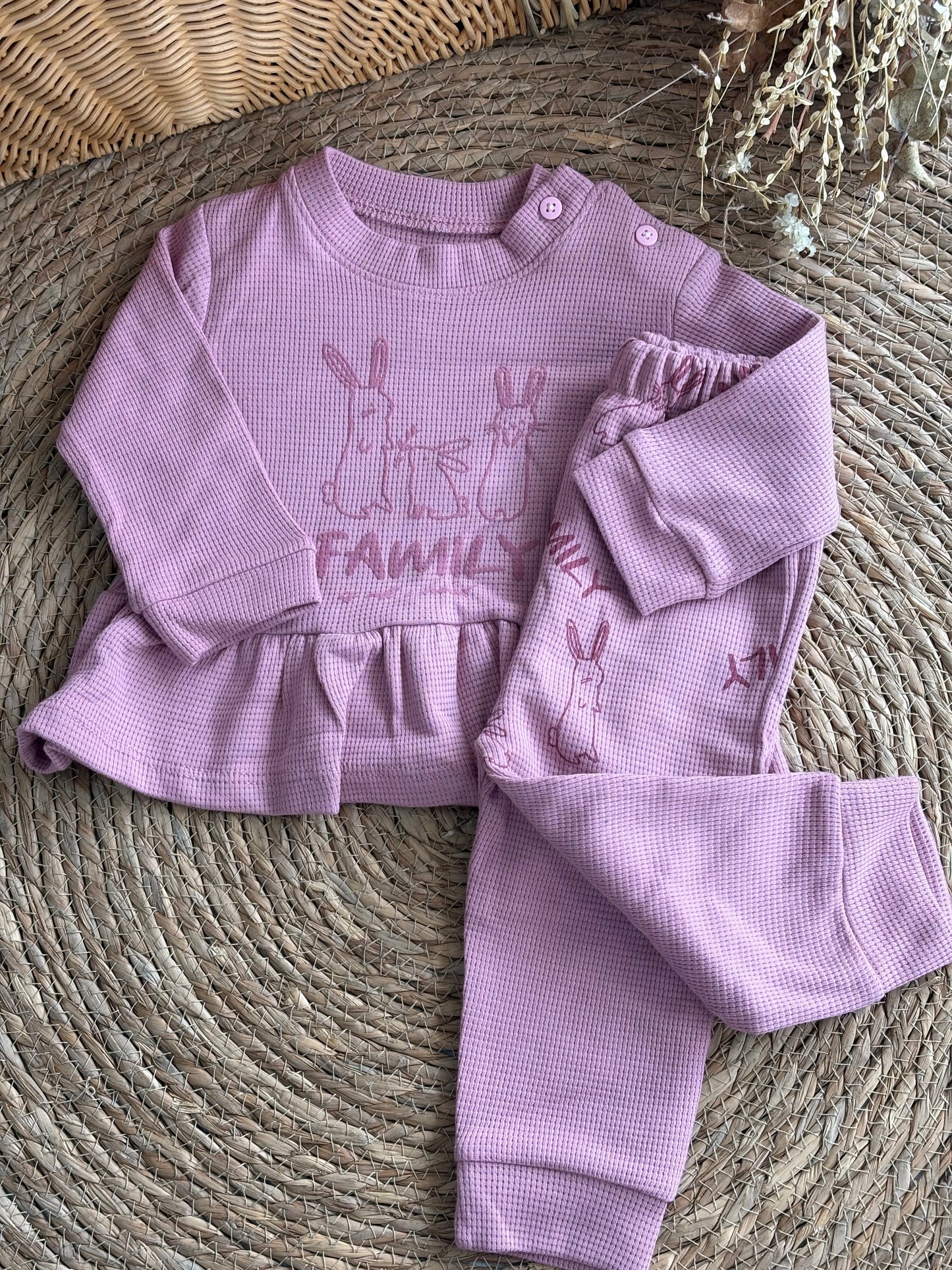Family Cotton Set-Dusty Pink