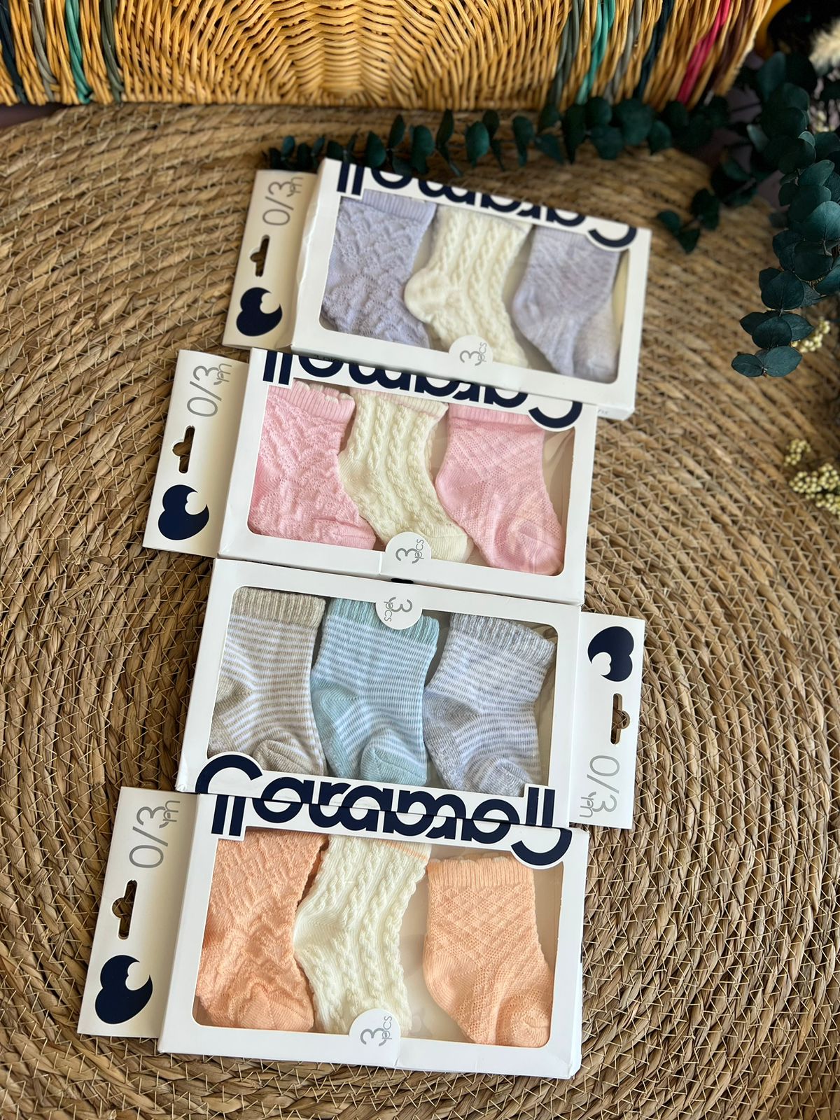 Pastel Color Socks-Set of 3