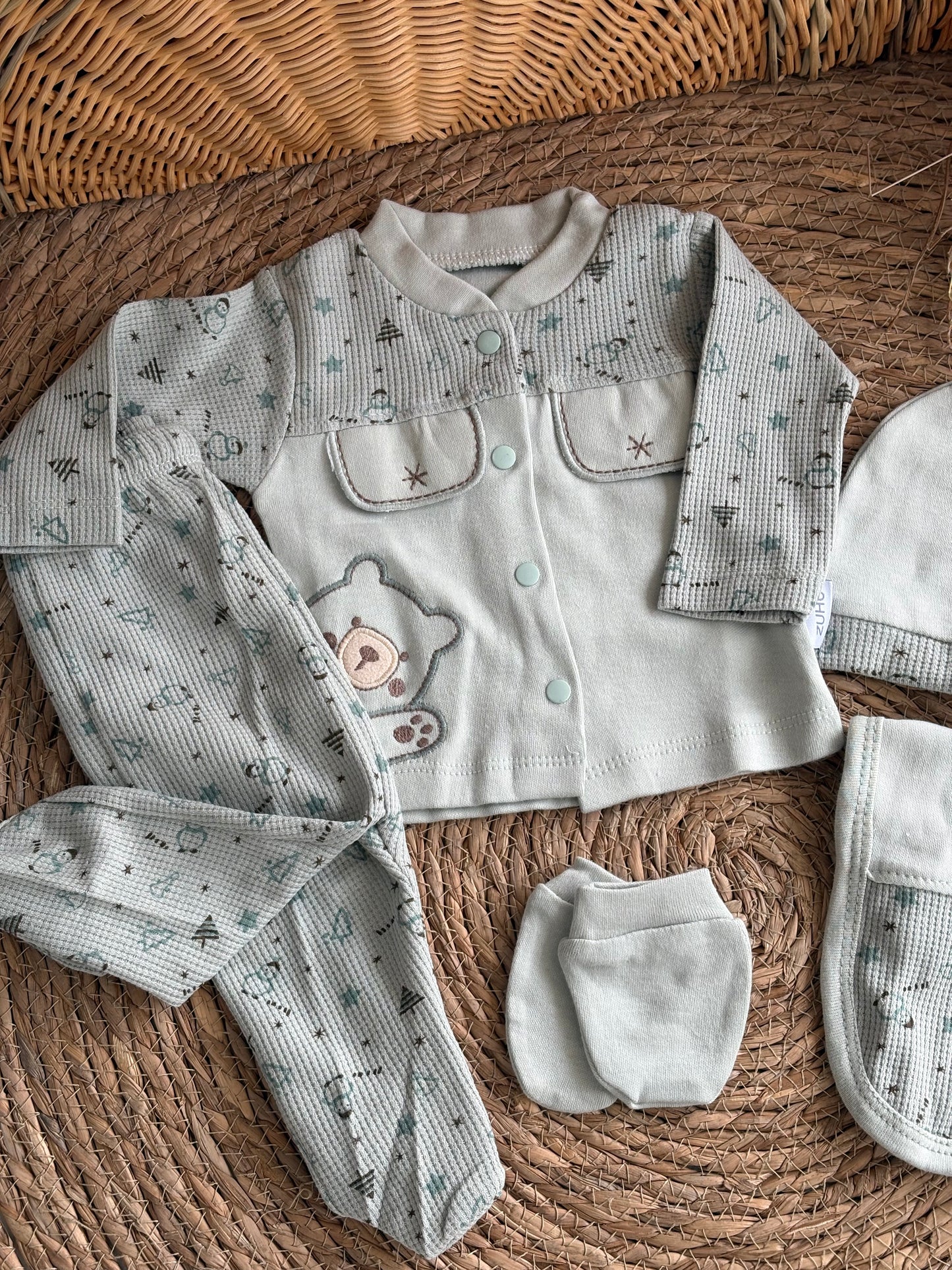 Woodland Bear Hospital Set of 5pcs-Mint