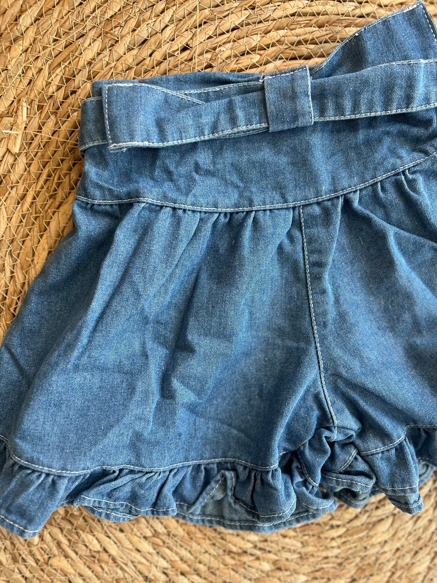 Ruffles Denim Short