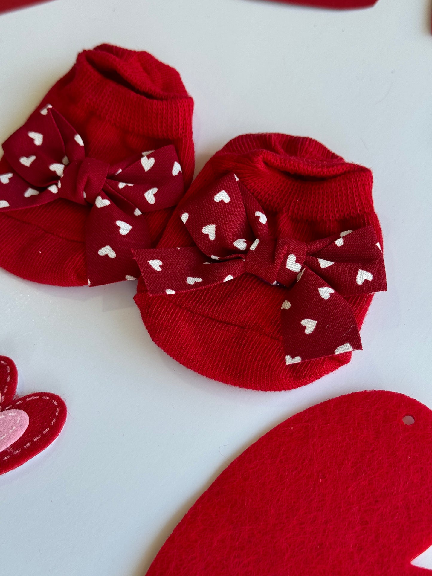 Heart Bow Socks