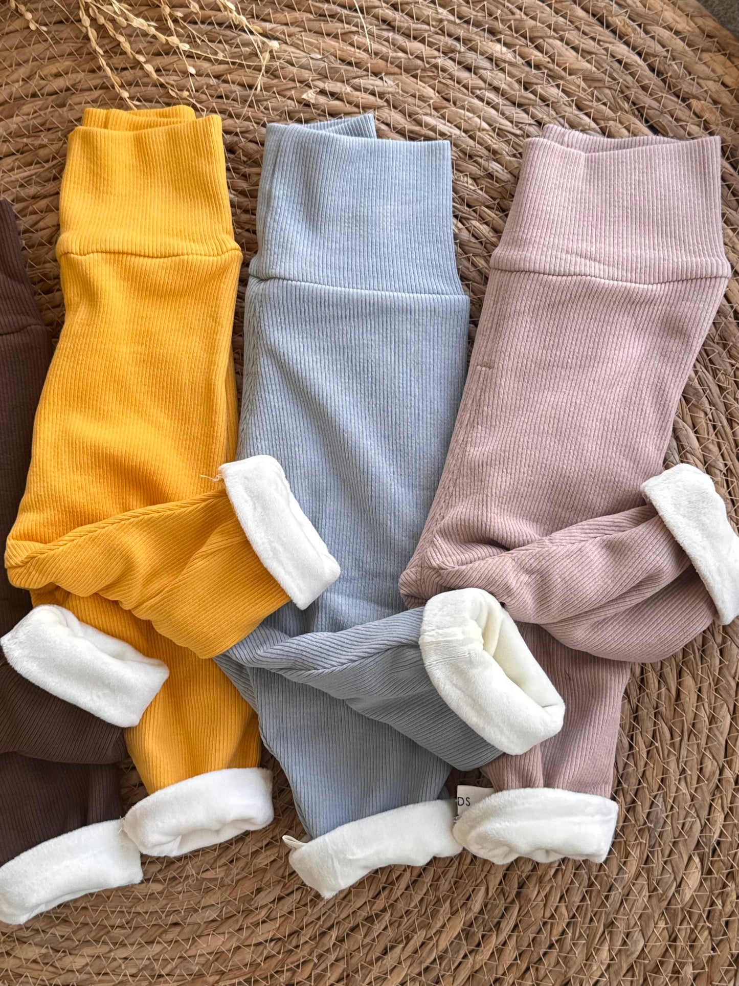 Soft Ribbed Baby Leggings