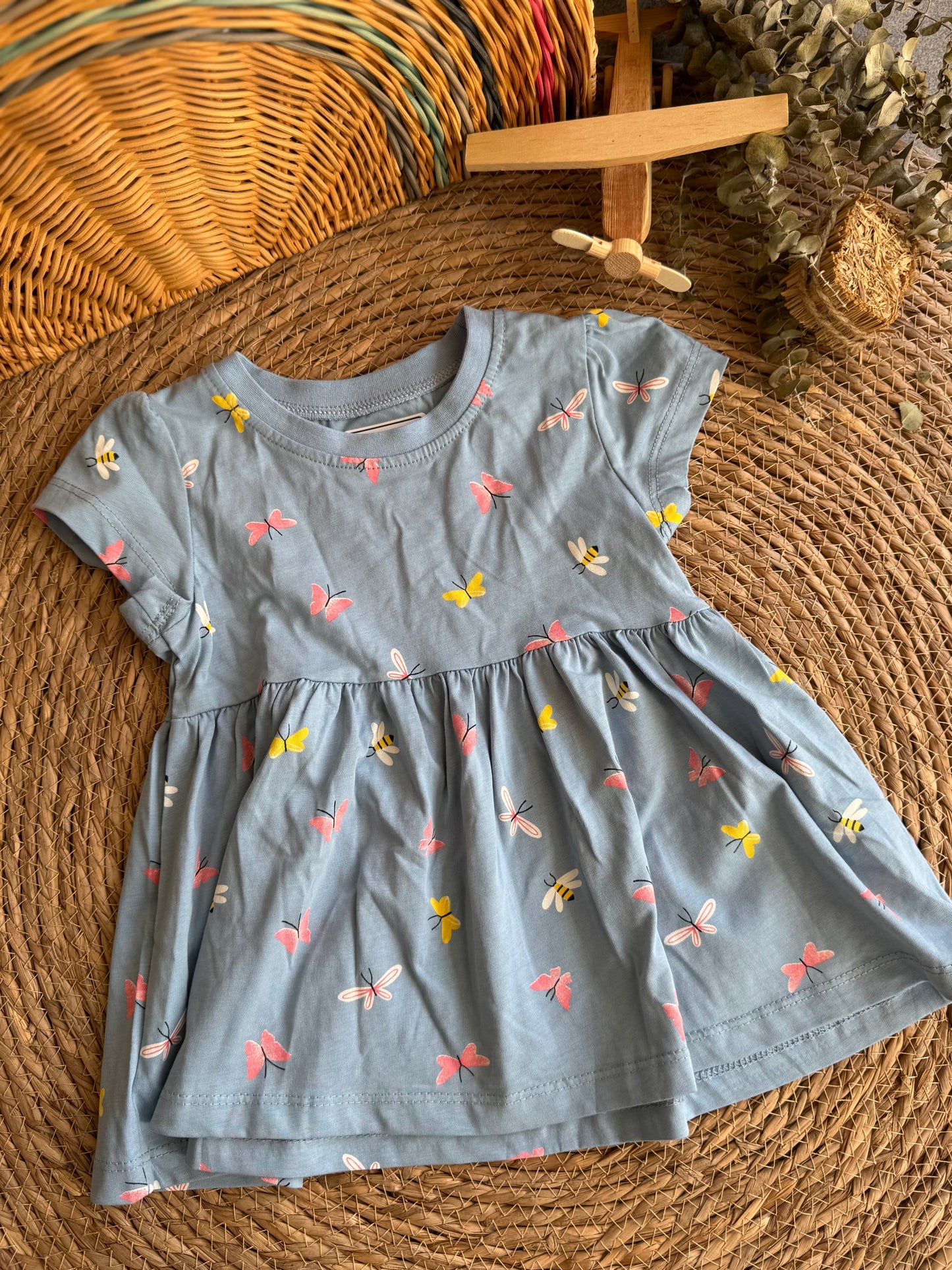 Butterfly cotton Dress