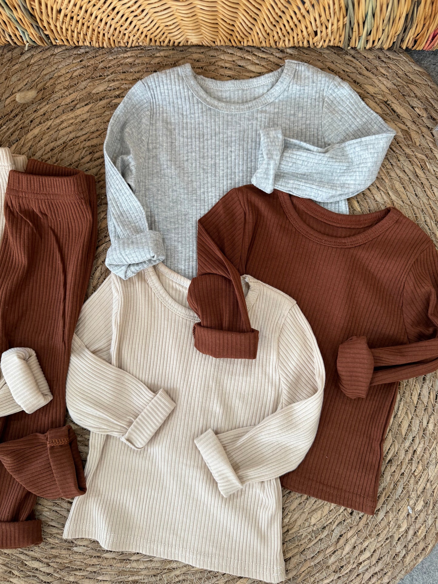 Ribbed Essential cotton Loungewear Set
