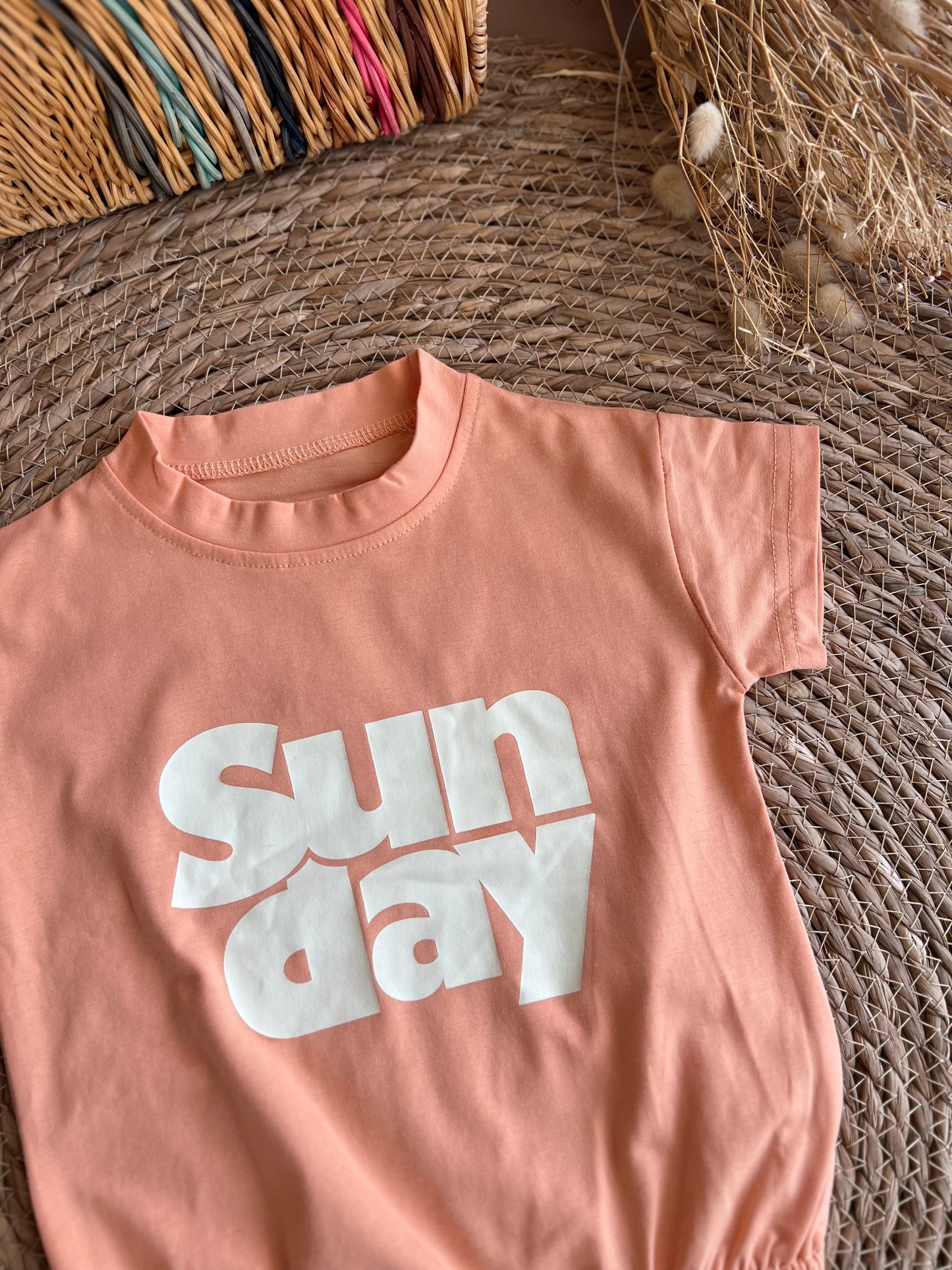Sunday Romper - Peach