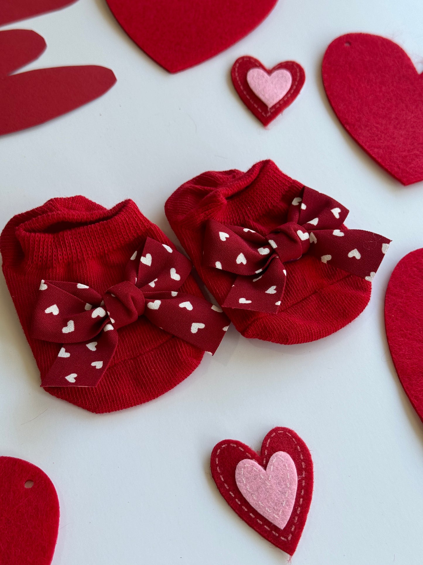 Heart Bow Socks