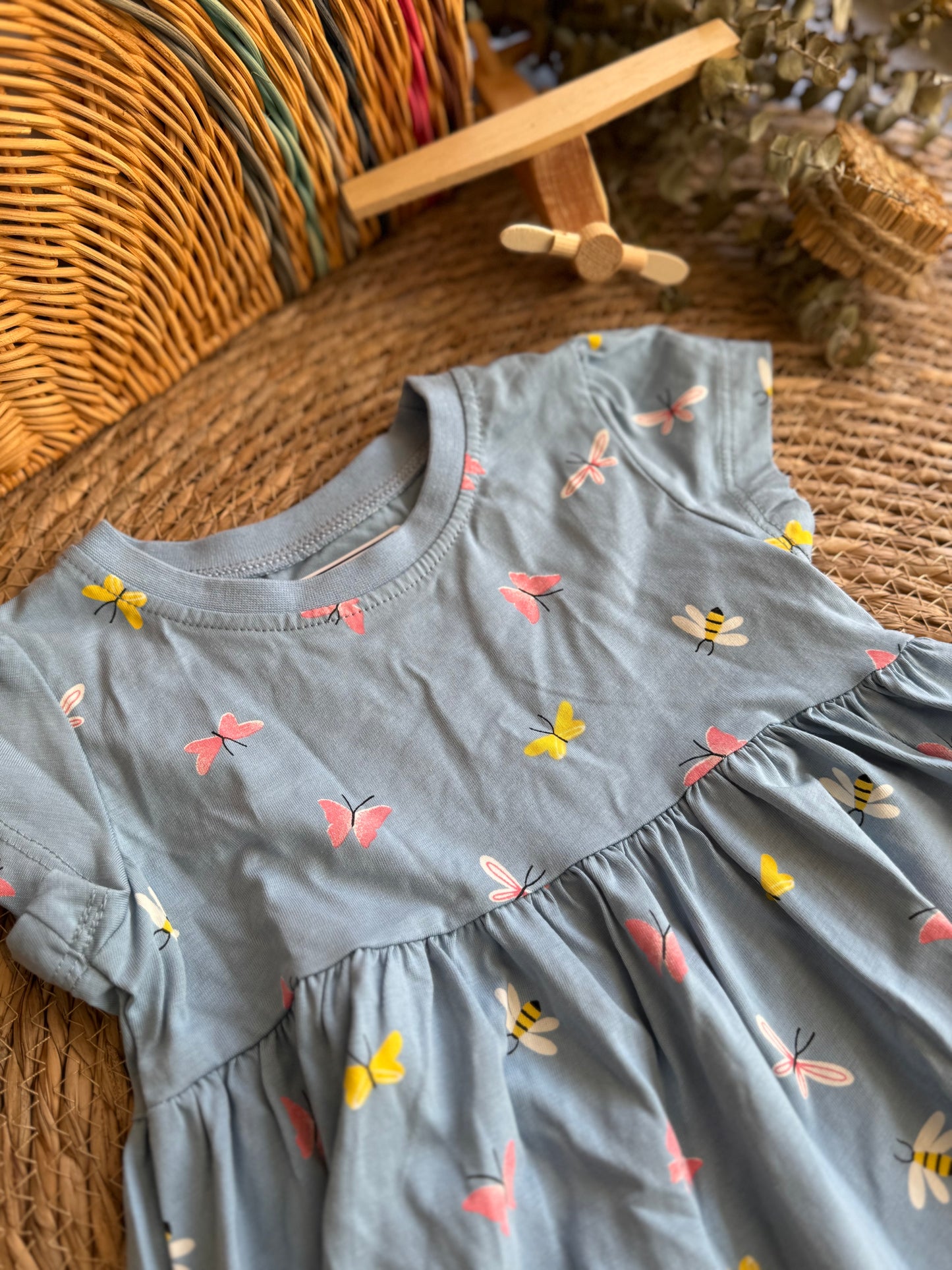 Butterfly cotton Dress