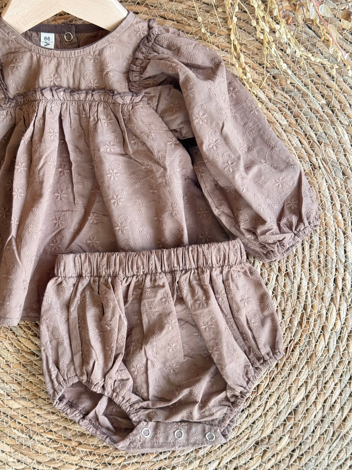 Heirloom Lace Bloomer Set-Brown