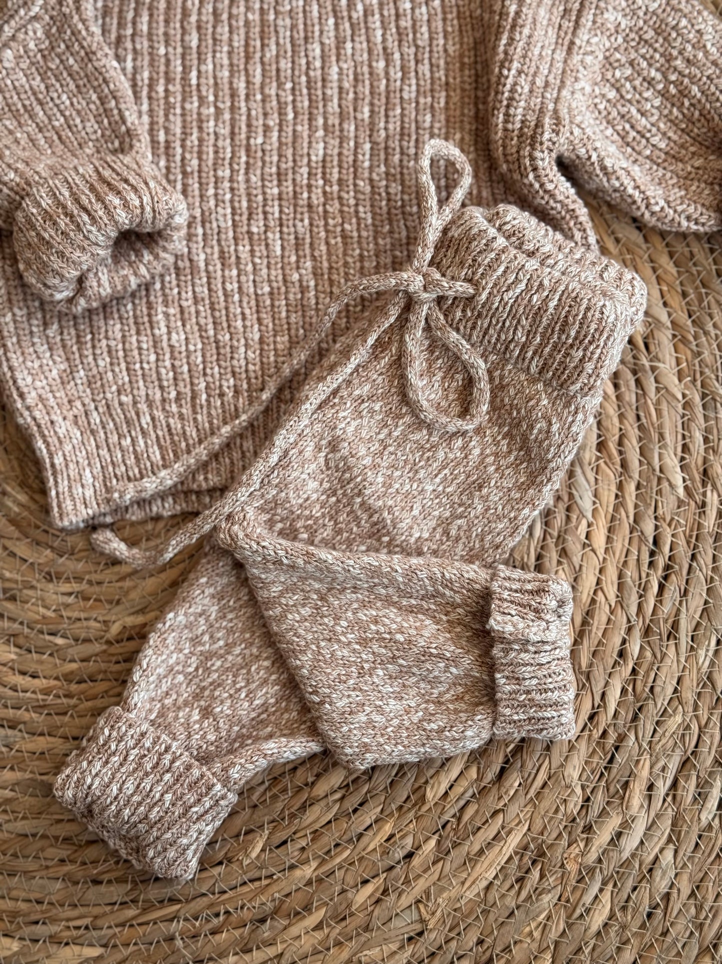 The Cozy Cotton Knit Set
–Beige