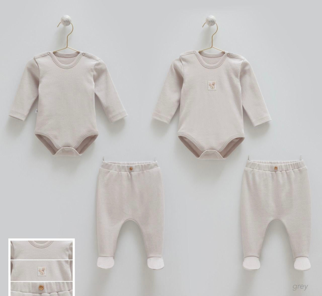 2 Basic Cotton Sets-Grey
