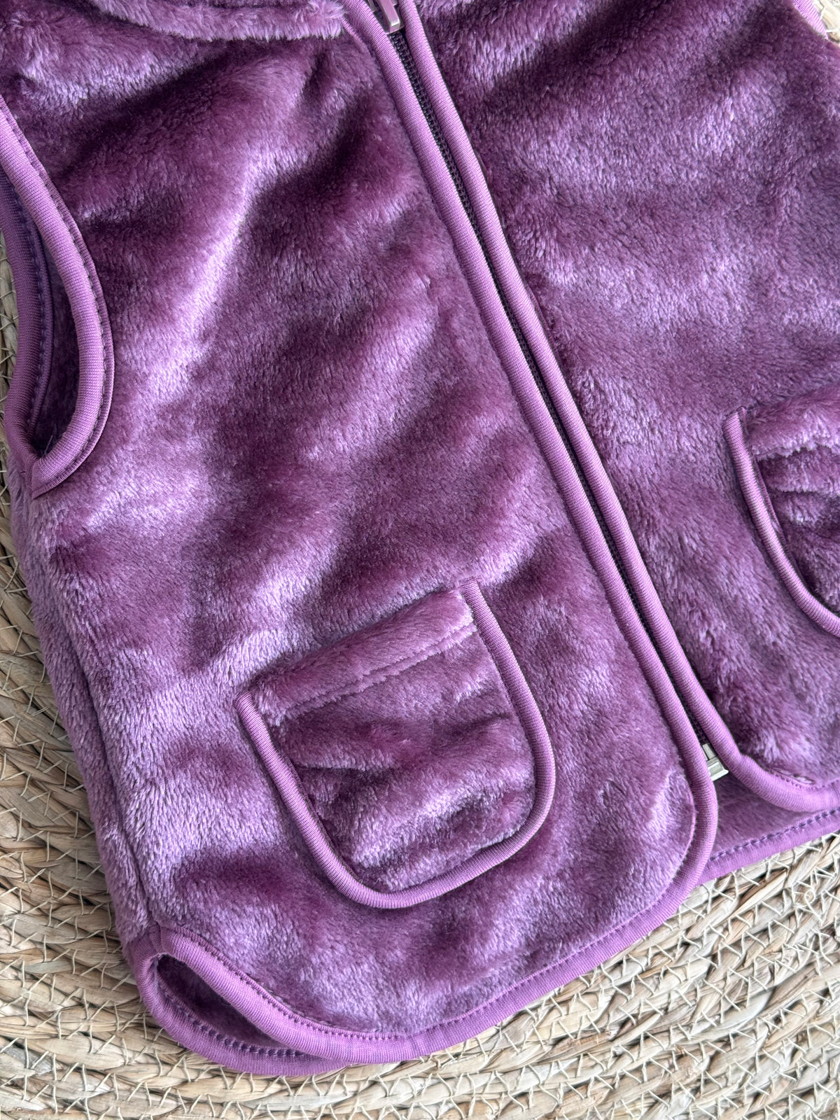Bunny Velvet Vest-Purple