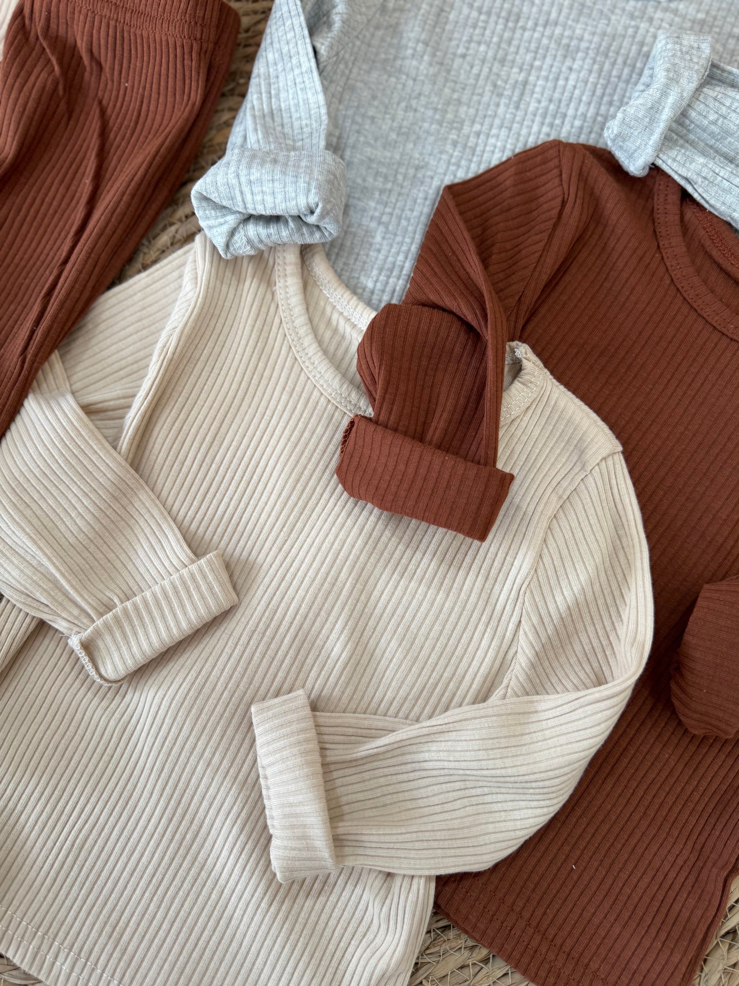 Ribbed Essential cotton Loungewear Set