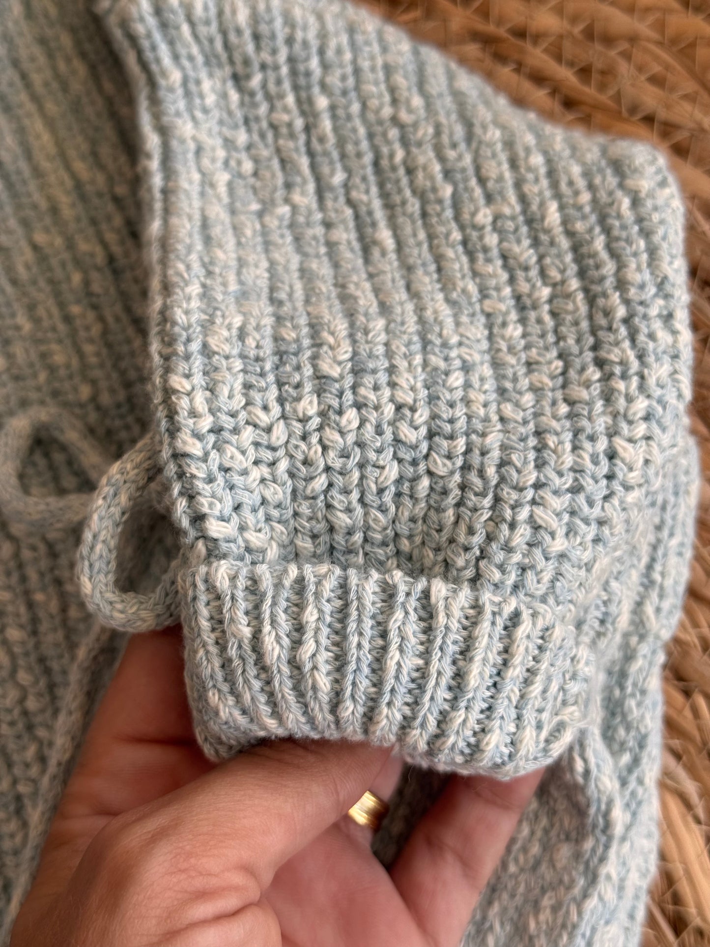 The Cozy Cotton Knit Set
–Light blue
