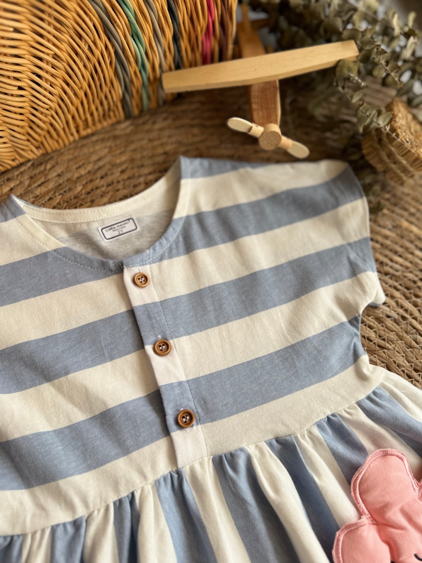 Flora blue dress