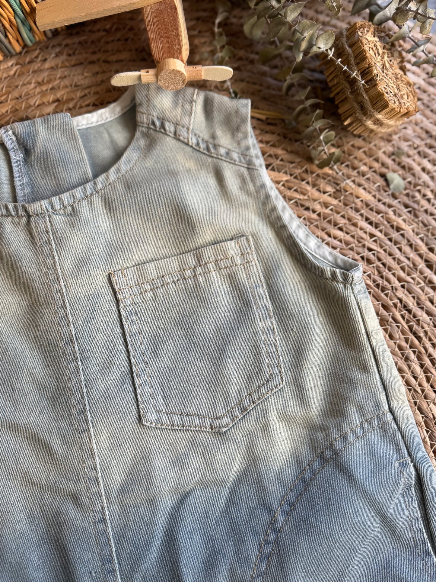 Washed Denim Dress