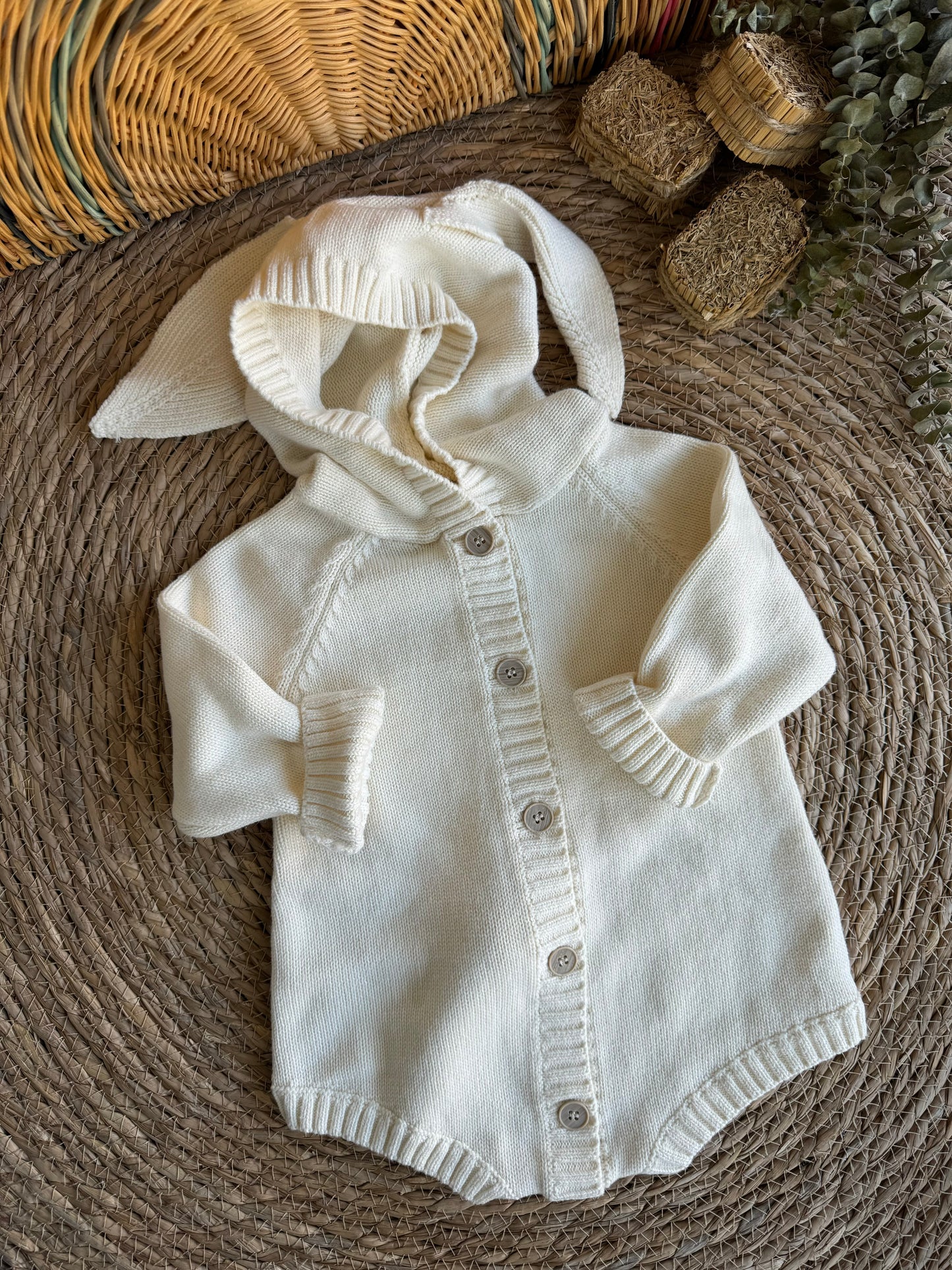 Knitted Rabbit Romper