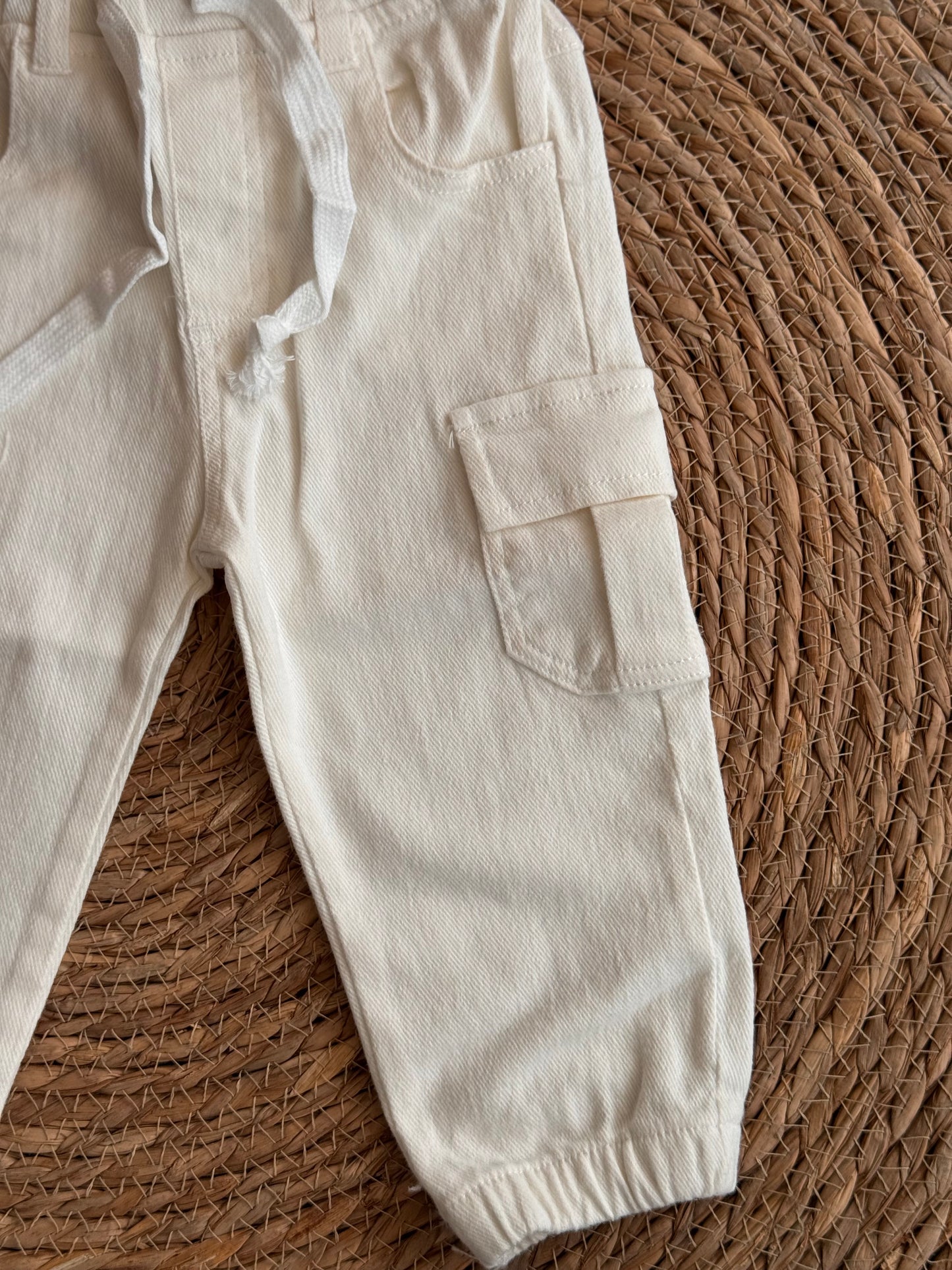 White Cargo Pants