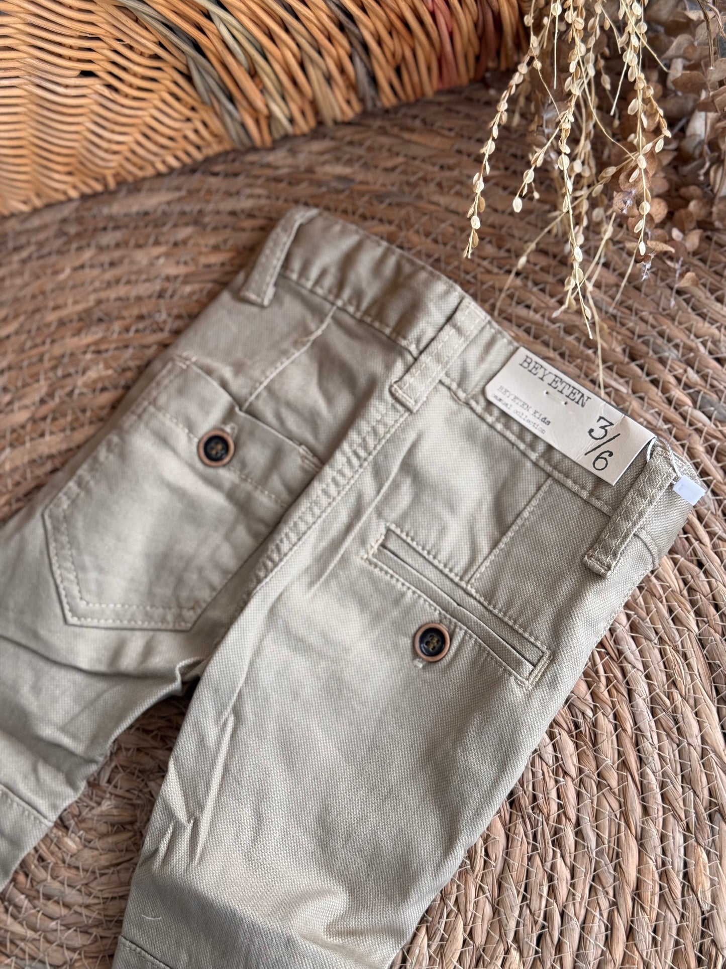 Beige Classic Pants