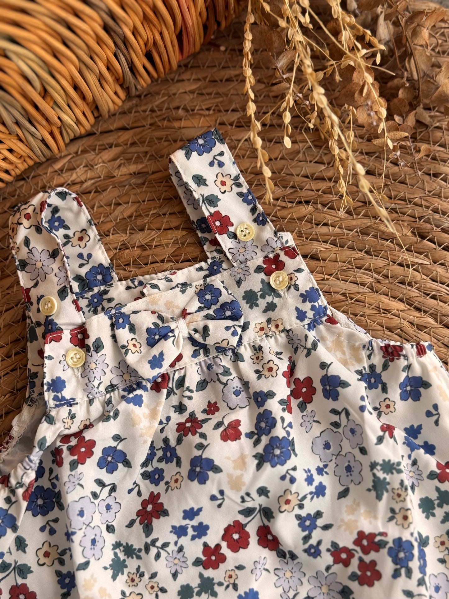 Floral Dress-Blue