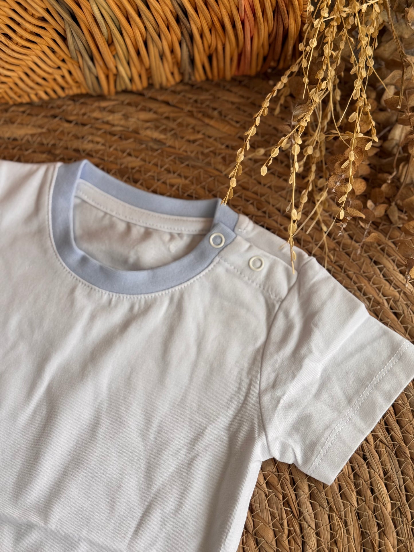 Pastel Trim Cotton Everyday Tee