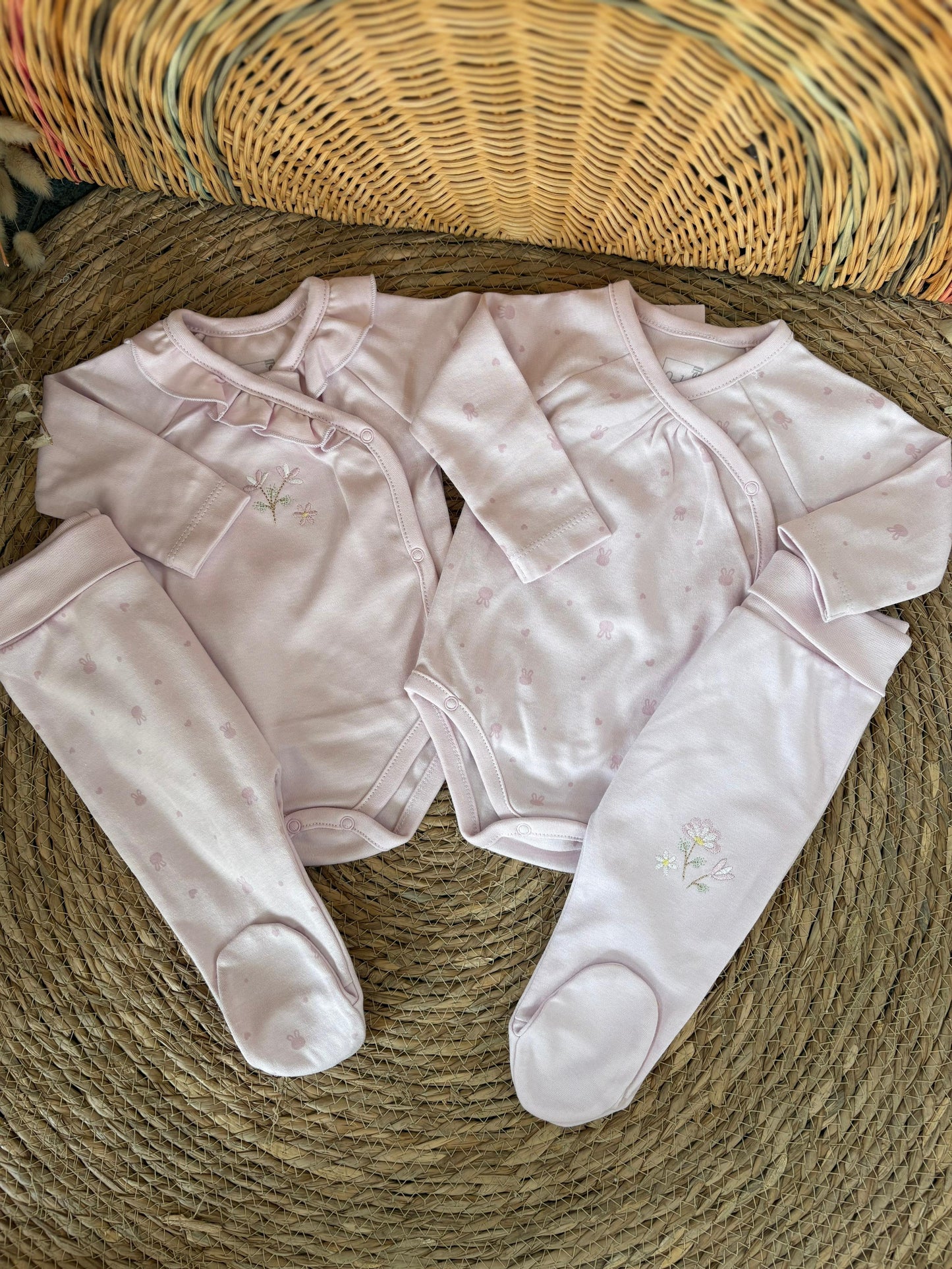 Blush Floral Set of 4pcs