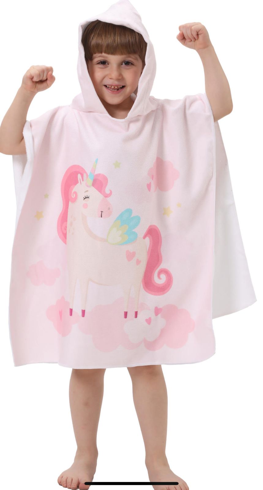 Beach hooded bath towel-unicorn