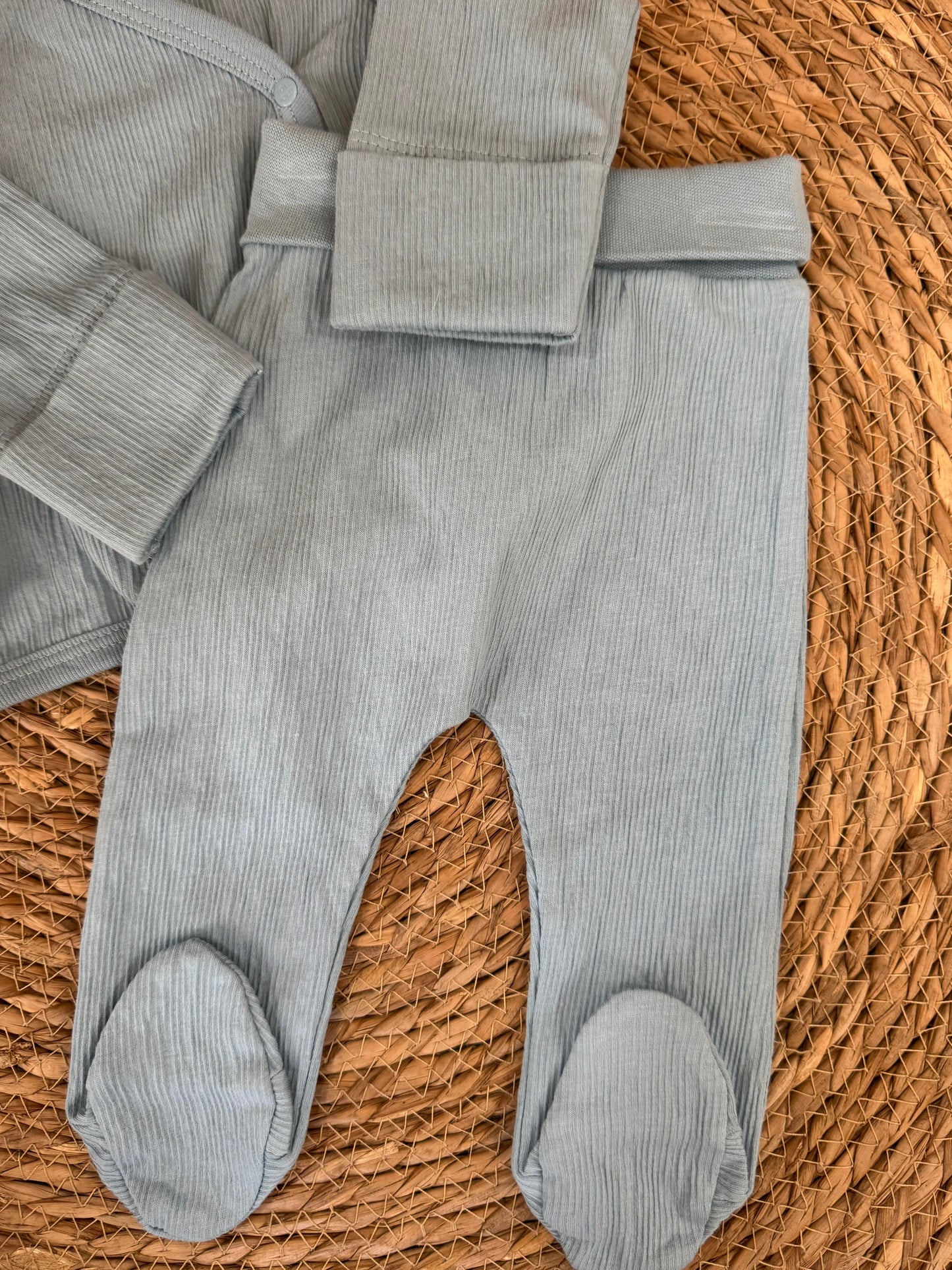 Ribbed Blue Hospital set of 3pcs