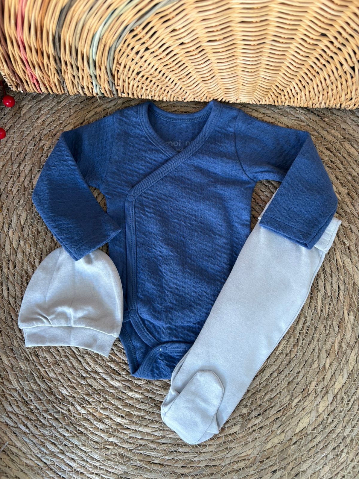 Navy Blue Hospitap Set of-3pcs