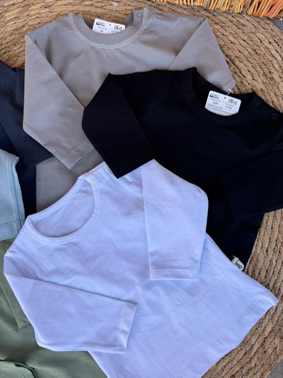 Set Of Baby Long-Sleeve Basic Shirts