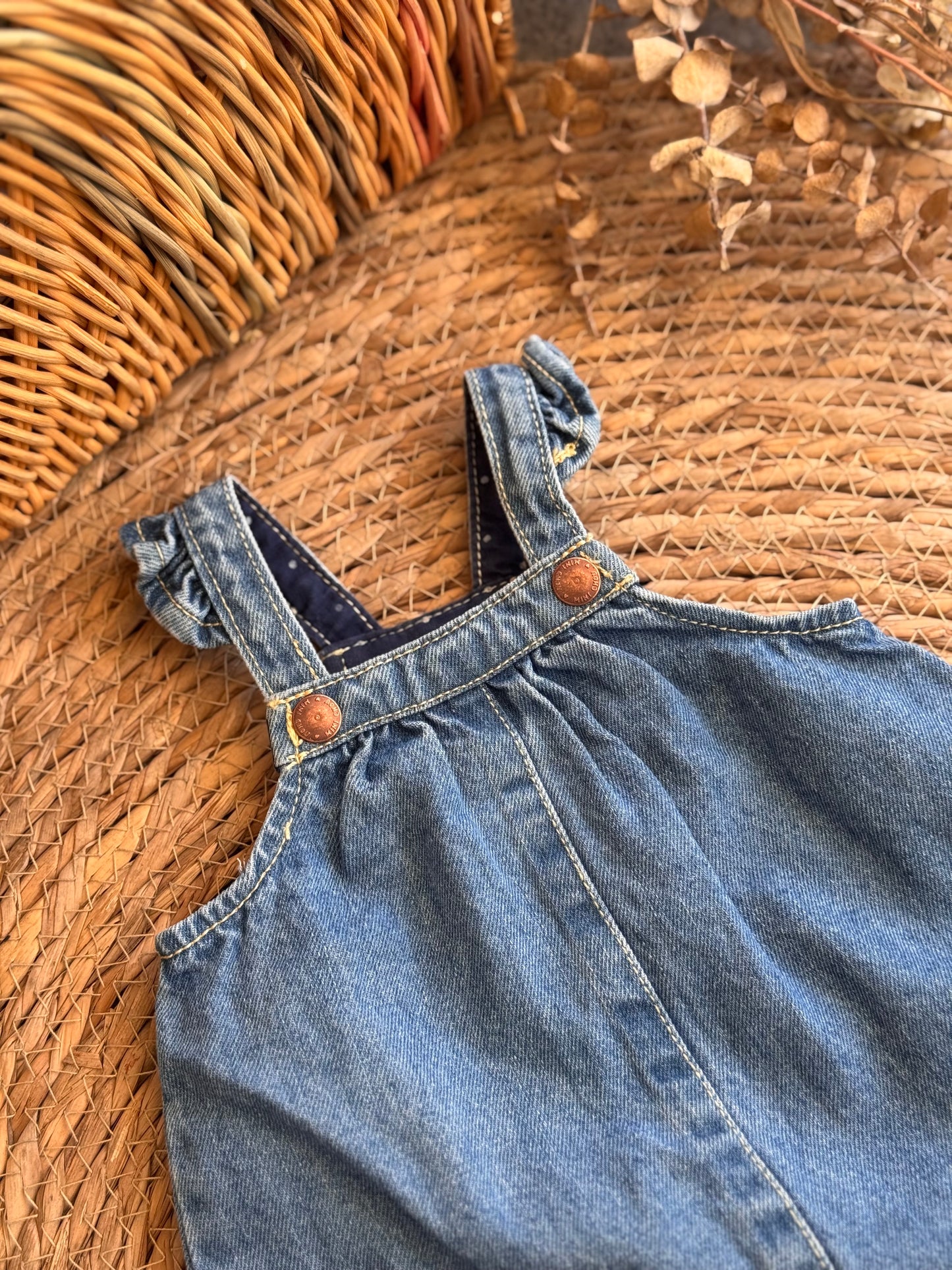 Baby Denim Pinafore Dress