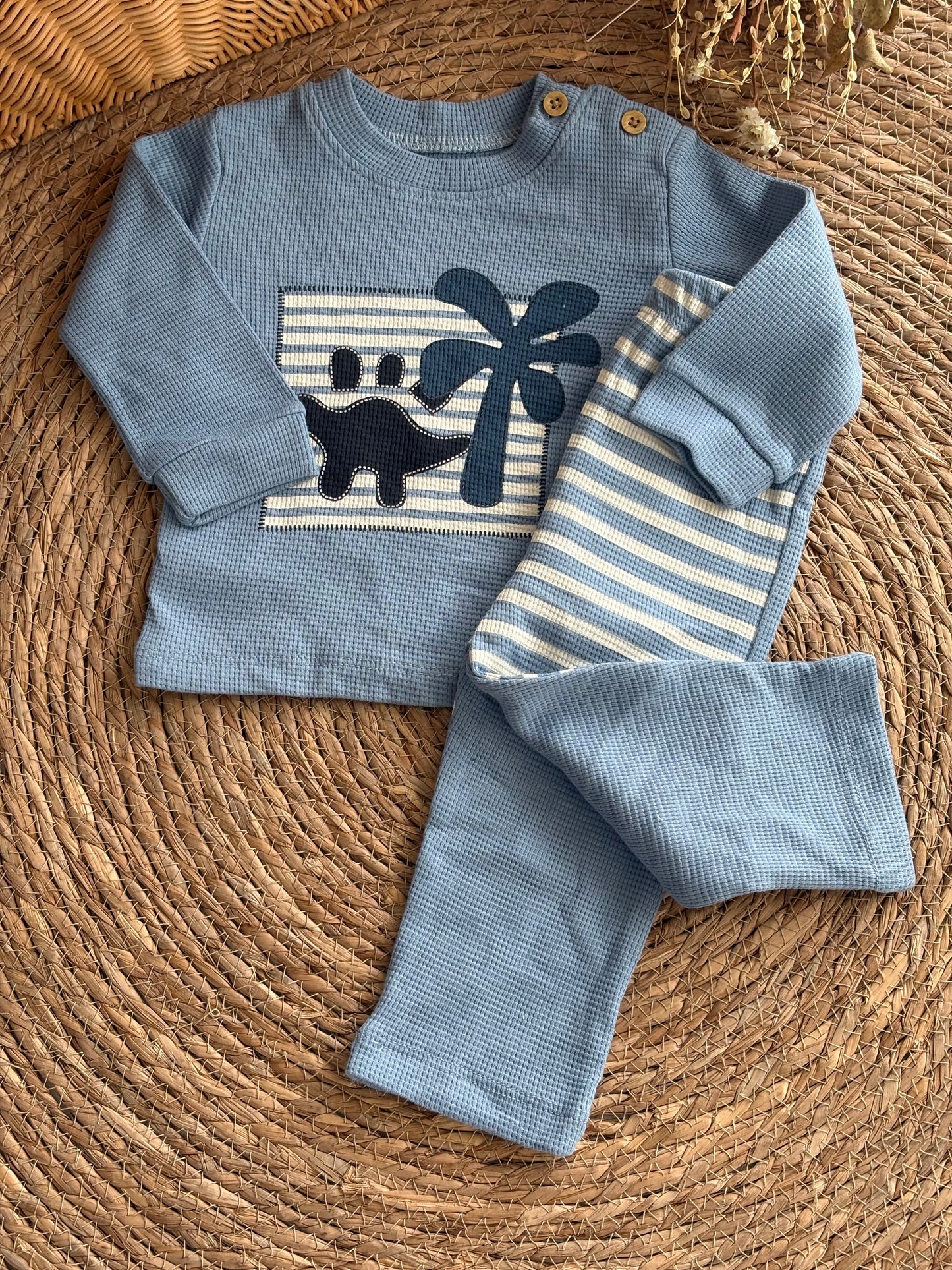 Dino Cotton Set-Blue