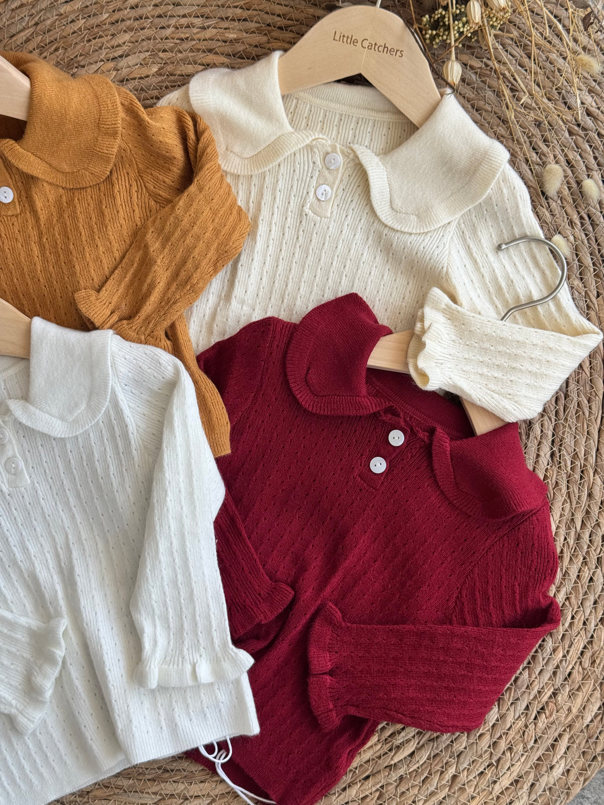 Ribbed Collared Top