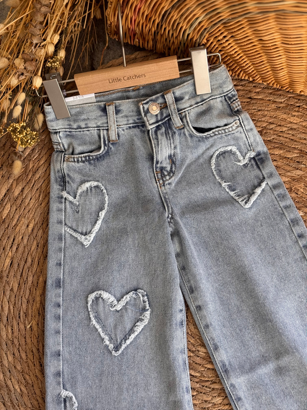 Heart Denim Pants