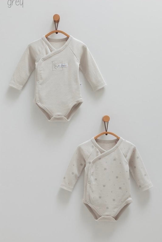 Teddy Bears Body Set Of 2 Pcs-Grey