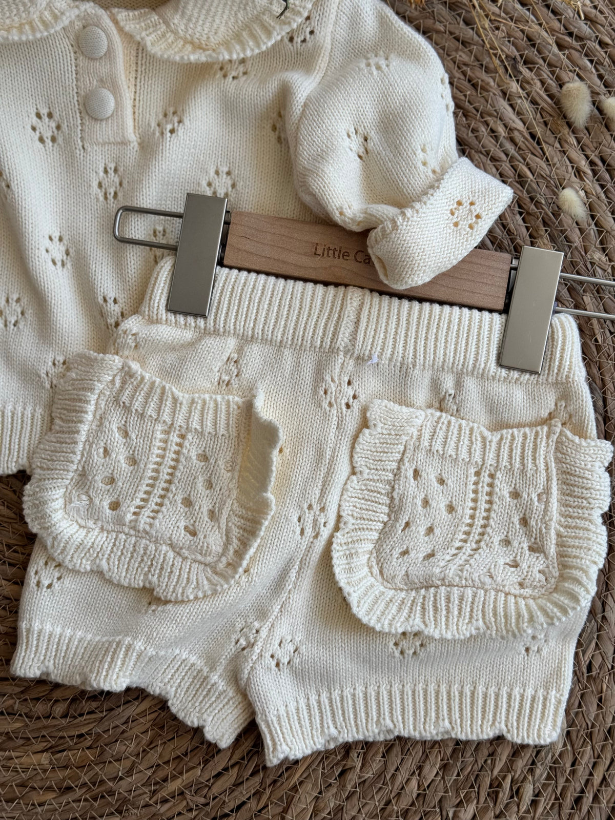 Ivory Knitted Set-Offwhite