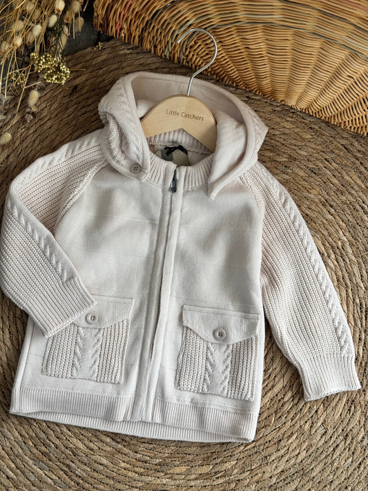 Classic Cardigan-Offwhite