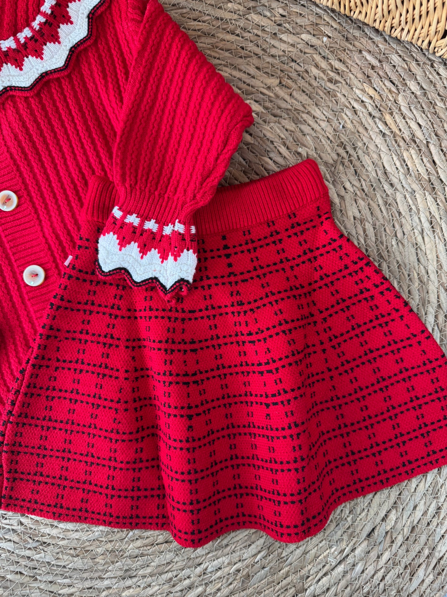 Red Fair Isle Knit Set – Holiday Edition