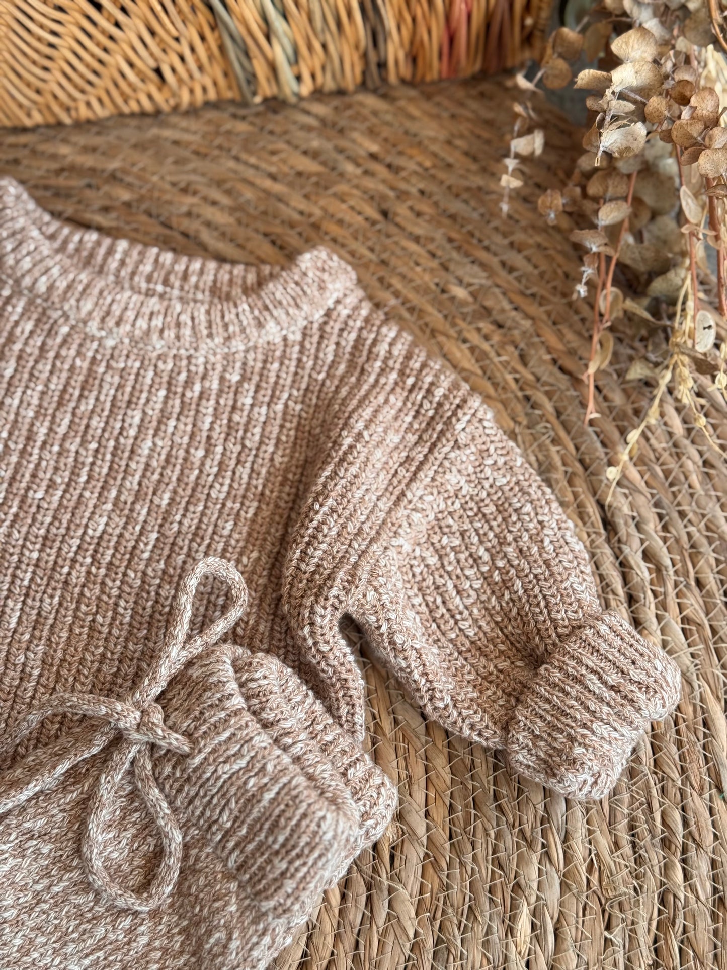The Cozy Cotton Knit Set
–Beige