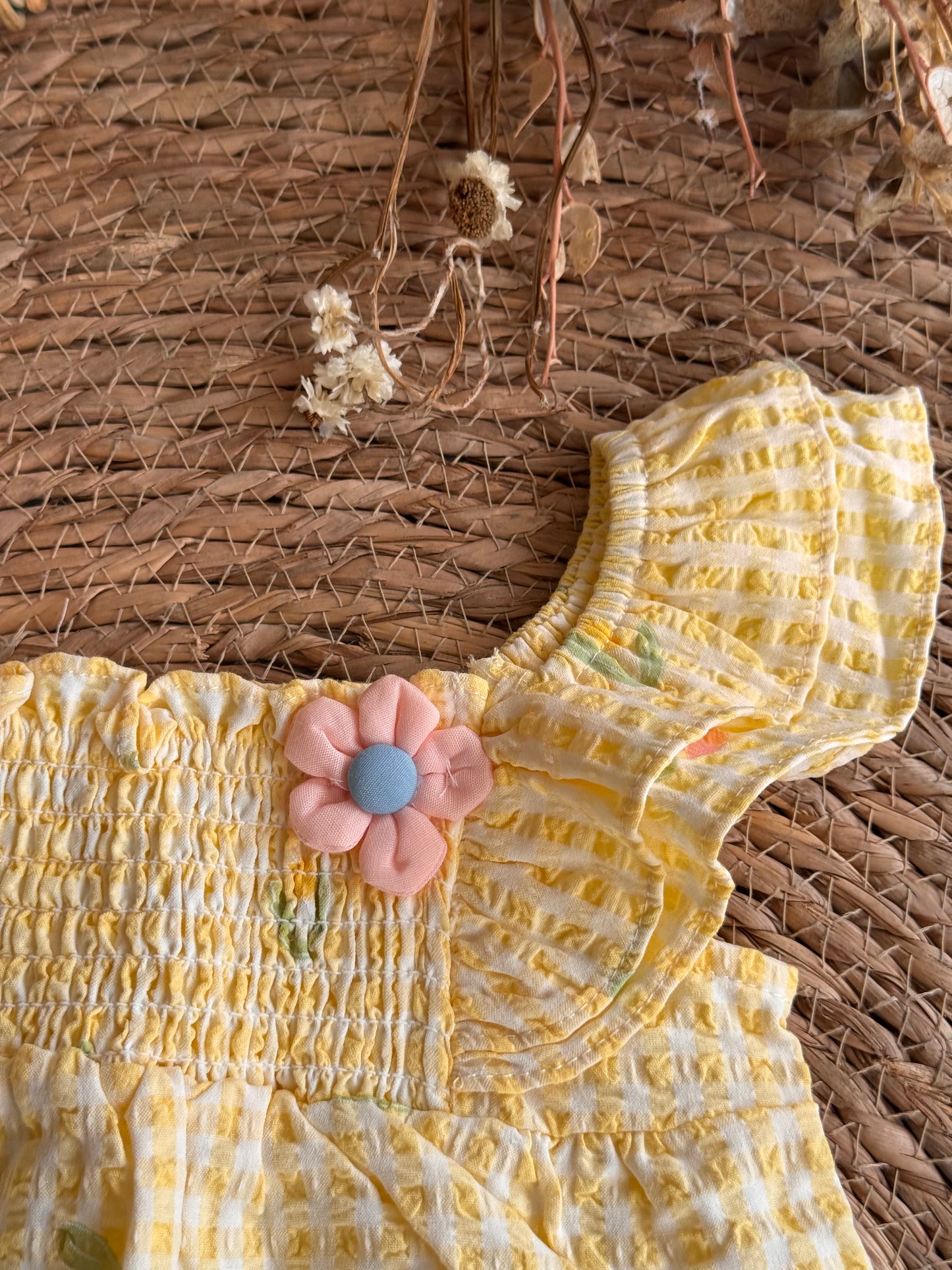Sunny blossom Bubble Romper