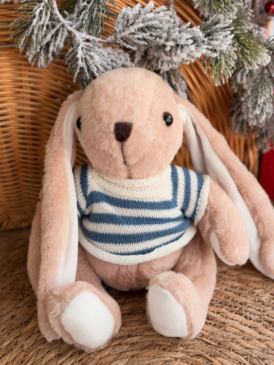 Lou Bunny-Sweater White & Blue