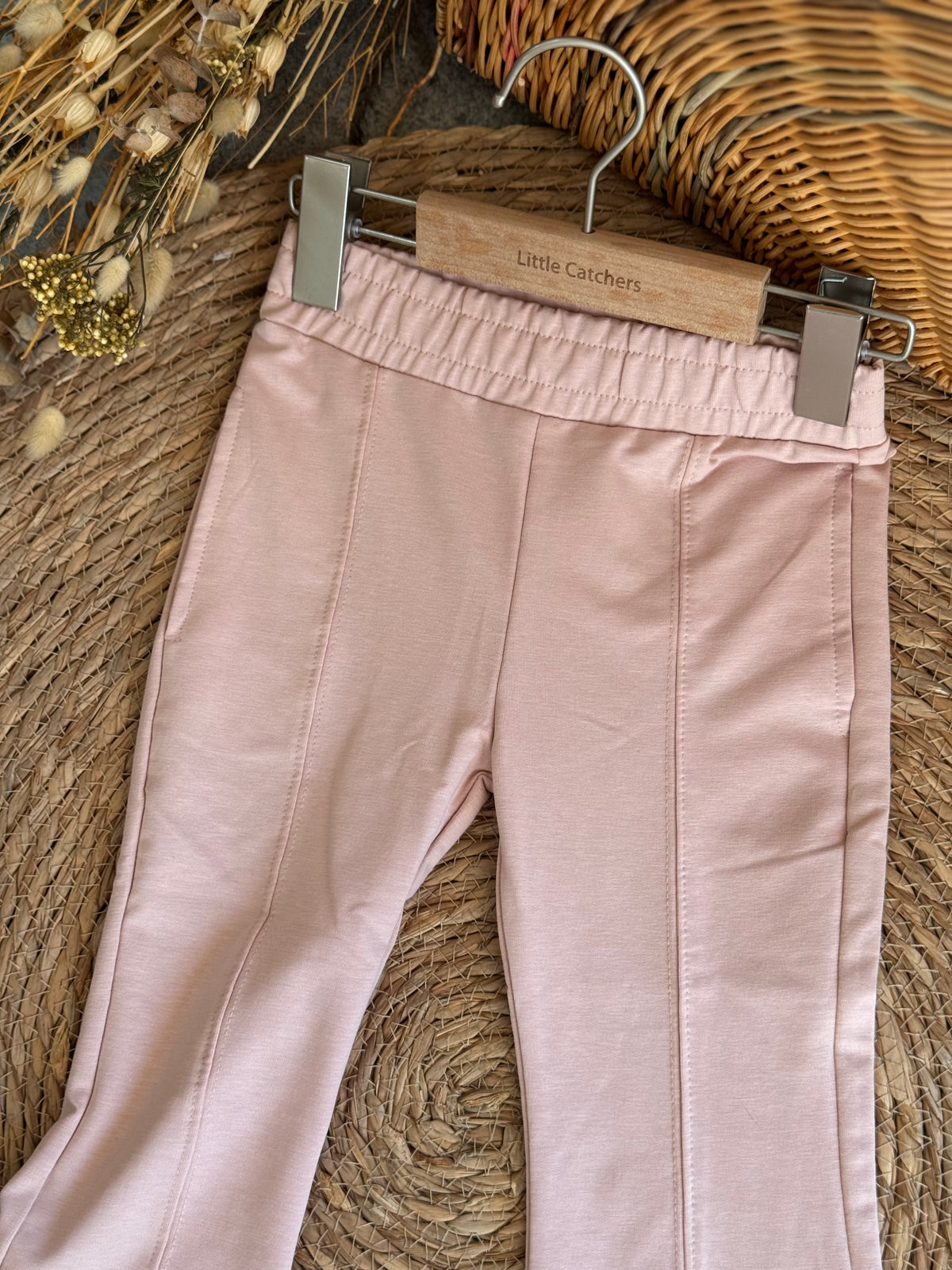 Wide-Leg Legging-Pink