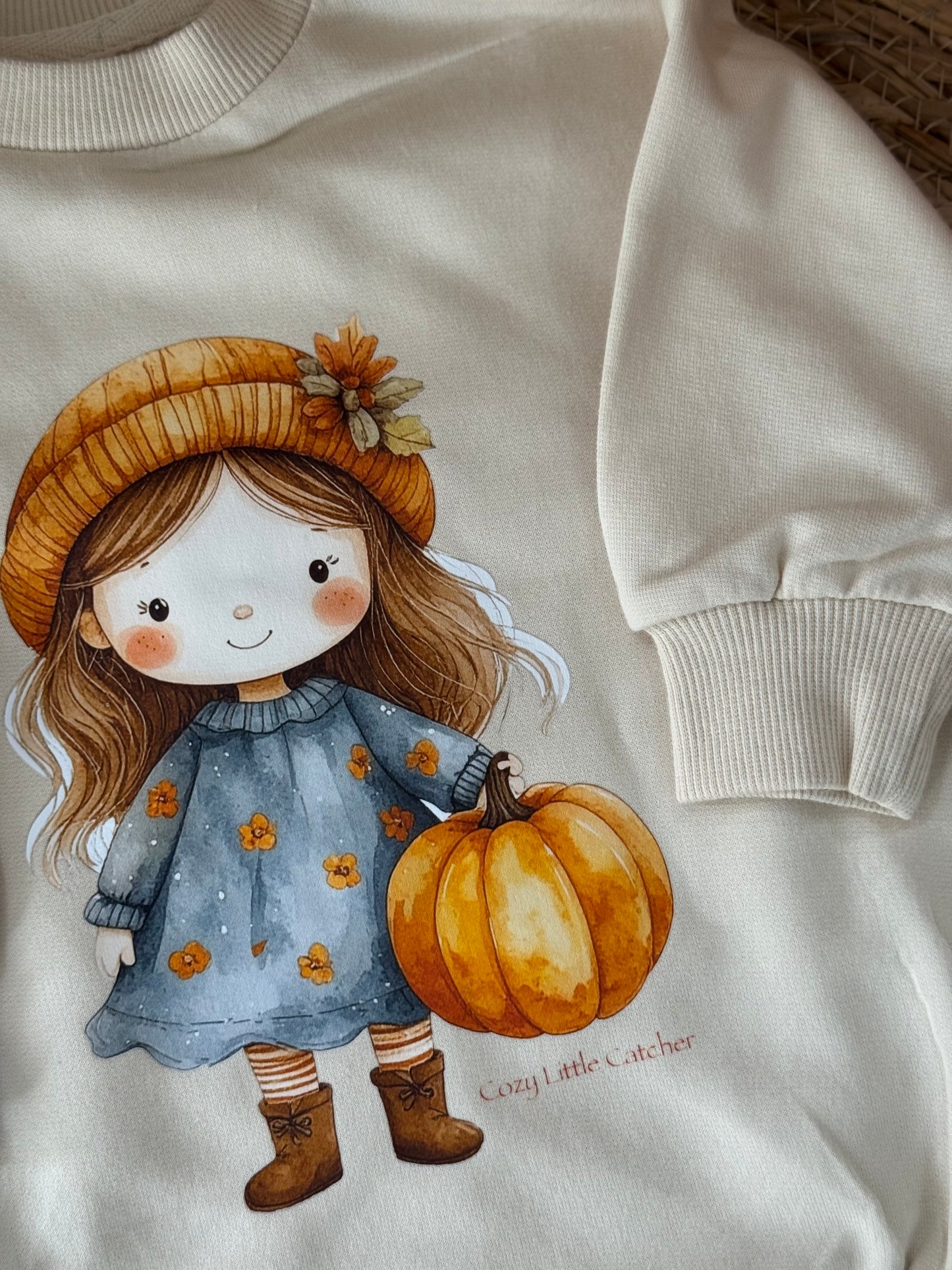 Cozy Little Catcher Romper beige