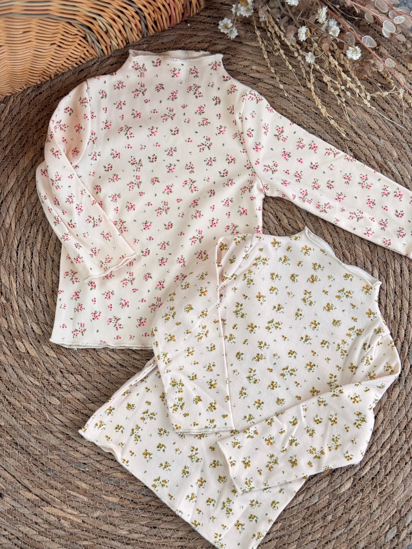 Little Blossom Ribbed Top