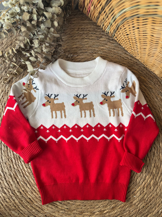 Rudolph Knit Sweater – Festive Reindeer Edition