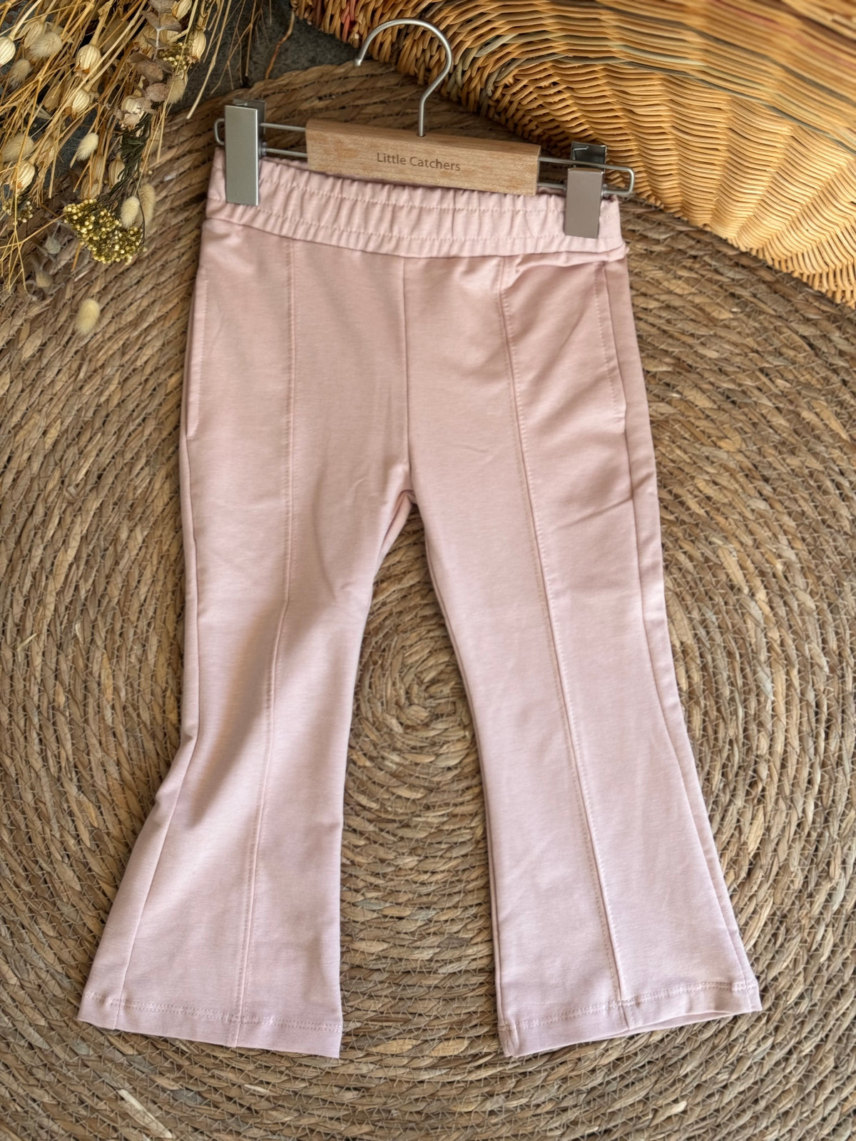 Wide-Leg Legging-Pink