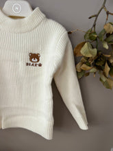 Load image into Gallery viewer, Bear Sweater-off white
