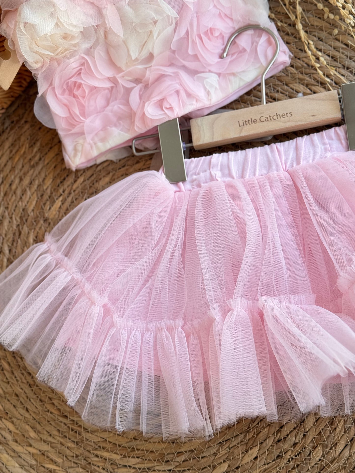 Little Blossom Tulle Set- Pink