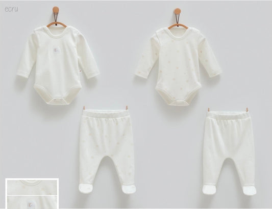 2 Dotty Dream Baby Set-White