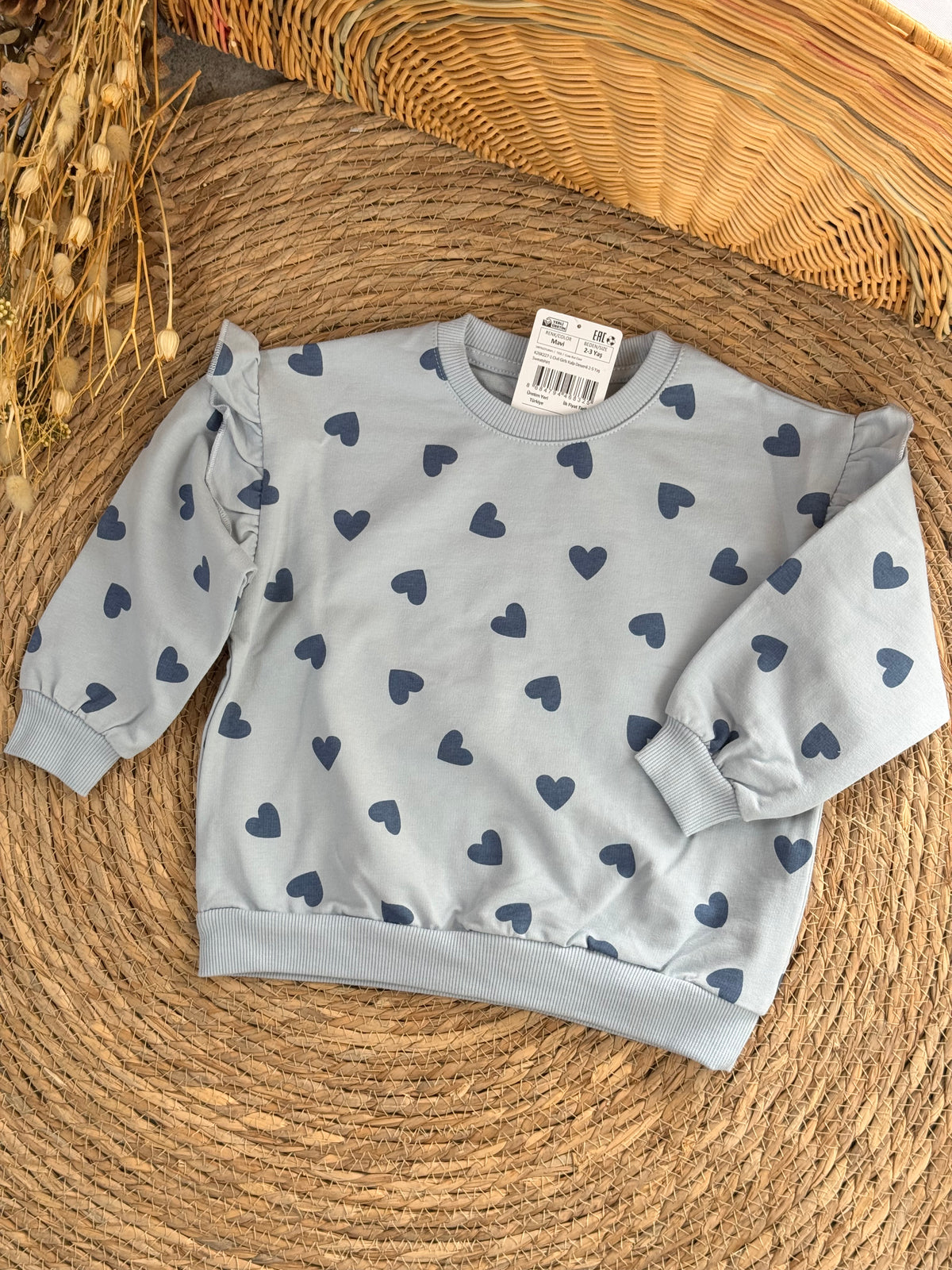 Navy Heart Sweater