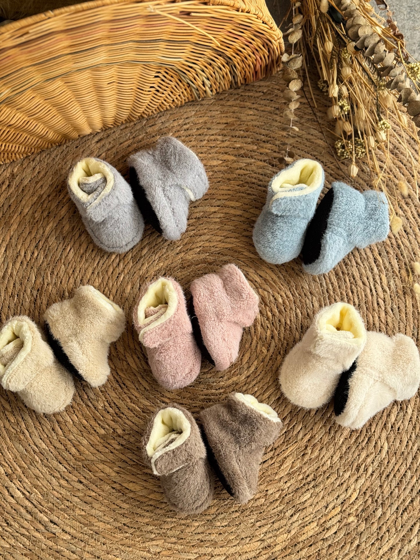 Fleece Baby Booties